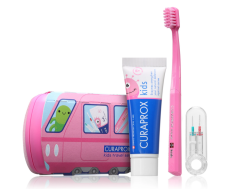 Curaprox Travel Set KIDS ružový
