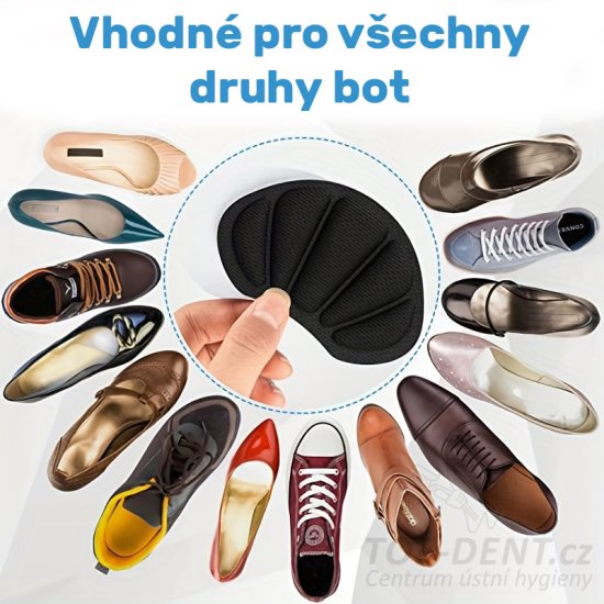 Výstelky do bot za patu gelové (transparent), 2 ks