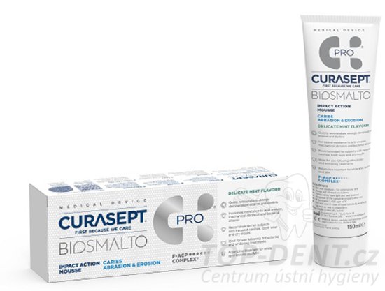 Curasept Biosmalto Professional Impact Mousse Action (Mint), 150ml