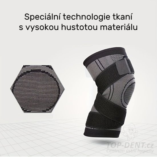 Kompresní bandáž na koleno (černá), 1 ks