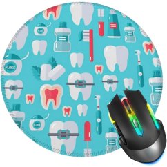 Podložka pod myš s motivem dental (modrá), 1 ks