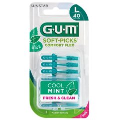 GUM Soft-Picks Comfort FLEX MINT (L), 40 ks