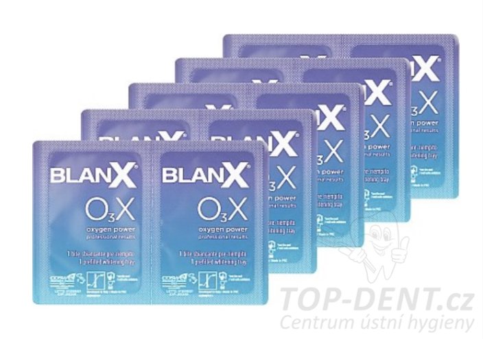 BlanX O3X Supreme bělící nosiče na zuby bez peroxidu, 10ks