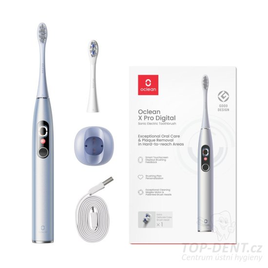 Oclean X Pro Digital sonický kartáček (stříbrný)
