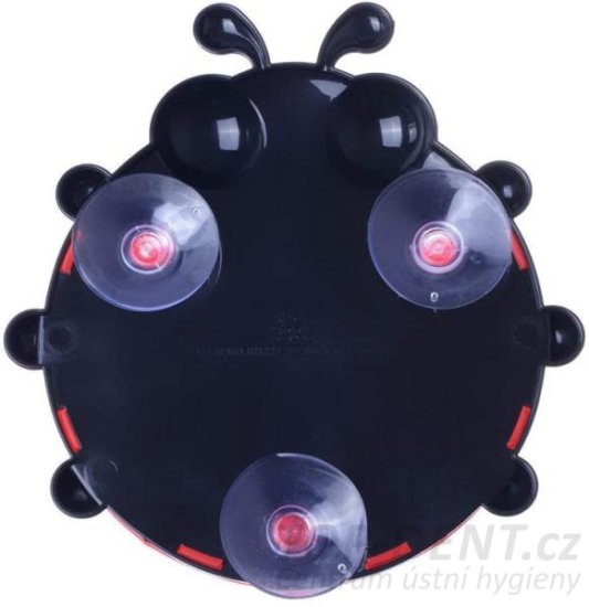 Držák na zubní kartáčky beruška - zelená, 1 ks