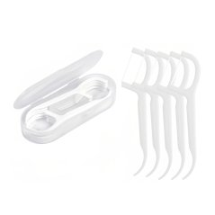 Dentální mečíky s nití + pouzdro, 10 ks