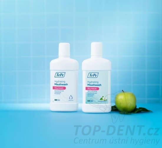 TePe Dry Mouth ústní voda pro suchá ústa (máta/jablko), 500ml