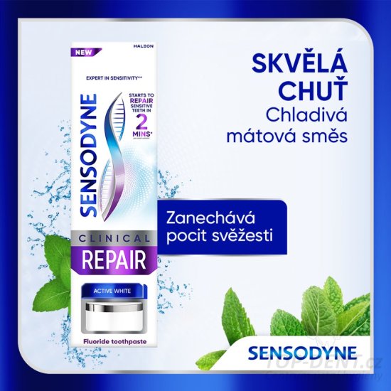 Sensodyne Clinical Repair Active White zubní pasta, 75ml