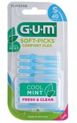 GUM Soft-Picks Comfort FLEX pogumované špáradlá MINT (small), 40 ks