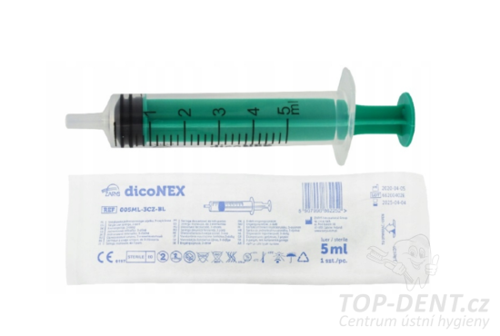 Zarys dicoNEX injekční 3-dílné sterilní stříkačky 5ml, 100ks