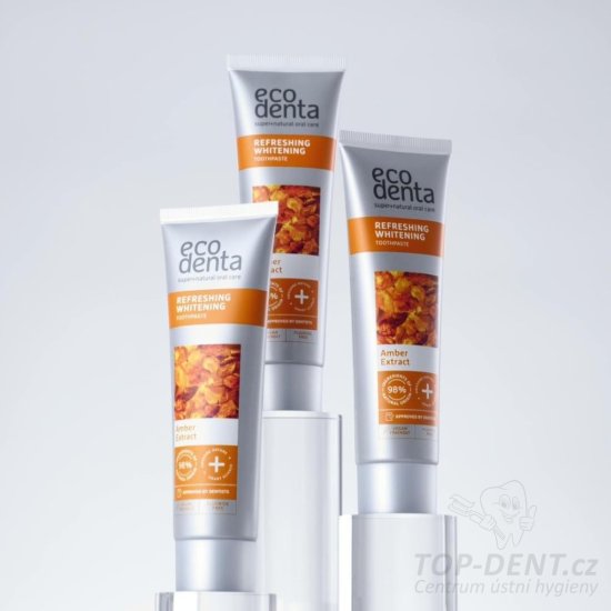 ECODENTA Refreshing Whitening zubná pasta s extraktom z jantáru, 100ml