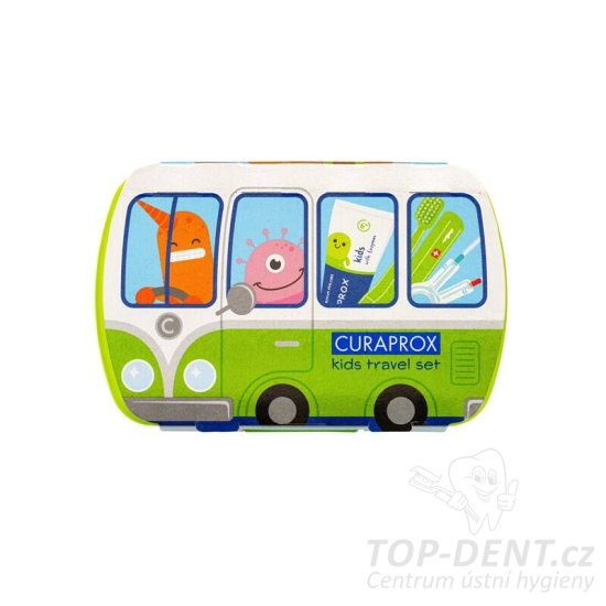 Curaprox Travel Set KIDS zelený