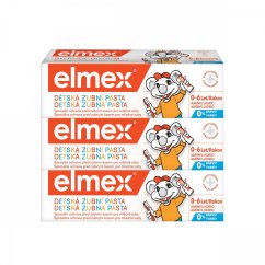 Elmex dětská zubní pasta (do 6 let), 3x50ml