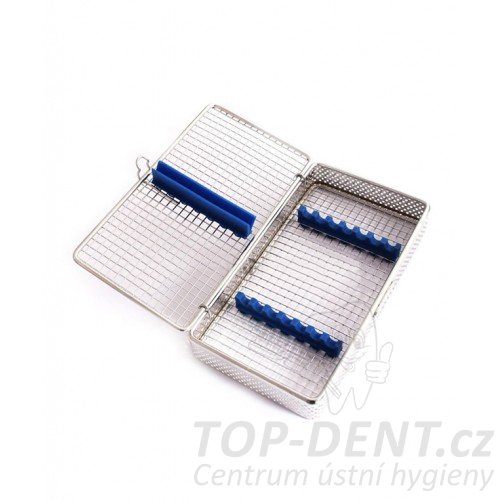 Polonus Dental nerezová síťovaná sterilizační kazeta na nástroje (na 7ks)