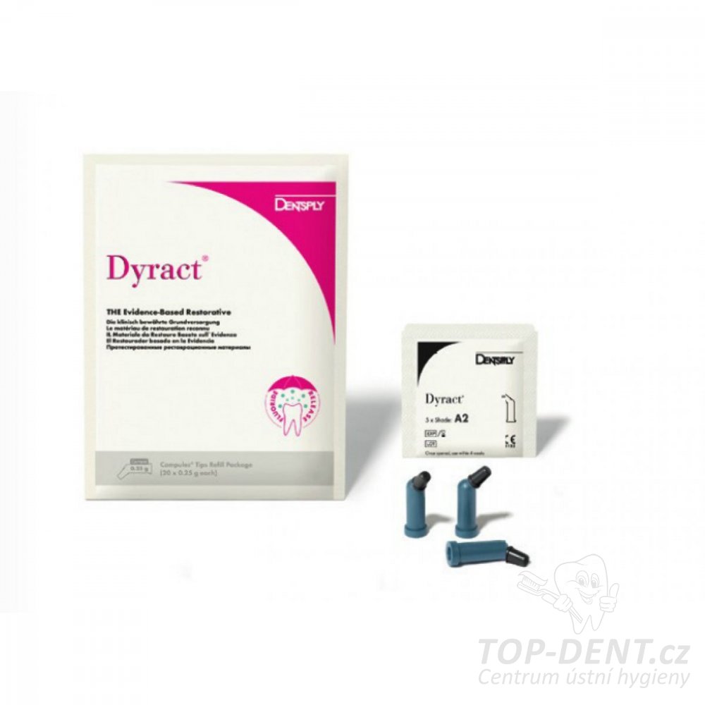 Dentsply Dyract Kompomérní Výplňový Materiál A2 (compules), 20x0,25g ...