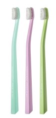 Swissdent Whitening zubní kartáčky VERBIER 3v1 Soft (tyrkysová, růžová, zelená), 3ks
