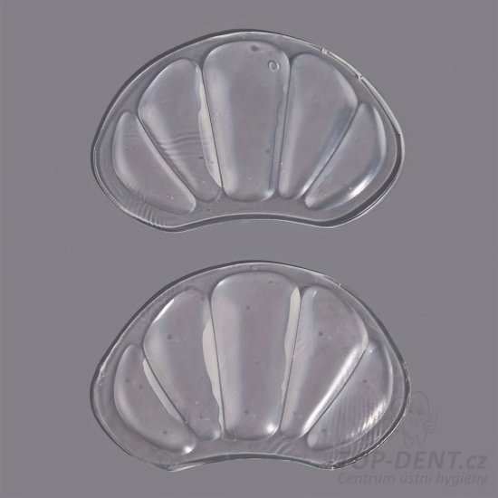 Výstelky do bot za patu gelové (transparent), 2 ks