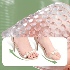 Protiskluzové vložky do bot, dámské - transparent, 2 ks