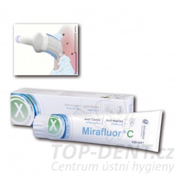Mirafluor C fluoridová zubní pasta na citlivé zuby, 100ml