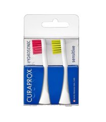 Curaprox Hydrosonic PRO Sensitive náhradná hlavica (červená/zelená), 2 ks