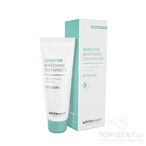 Whitewash Premium Sensitive Whitening bělící zubní pasta, 75ml