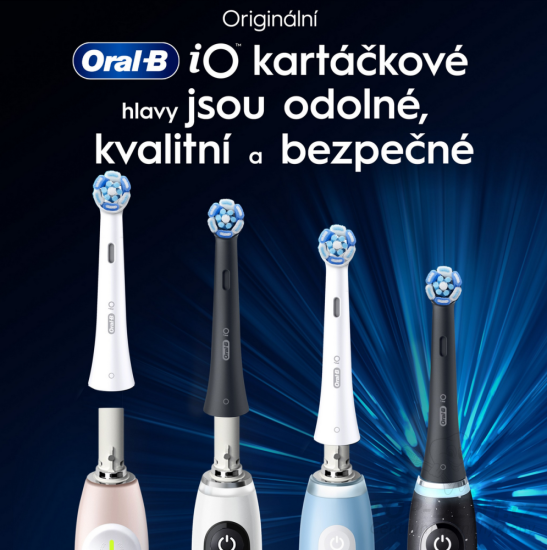 Oral-B iO Ultimate Clean náhradní hlavice Black, 6ks