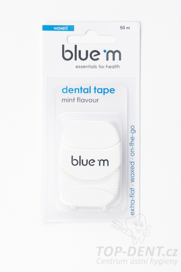 Bluem® dentální voskovaná páska (mint), 50m