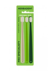 Herbadent ORIGINAL ECO 5* zubná kefka, ultra jemné vlákna, 3 ks