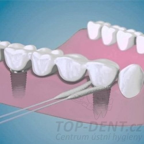 TePe Bridge & Implant Floss zubní nit, 30ks