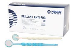 Miradent Brillant Anti-fog plastové zrcátko bílé, 50ks