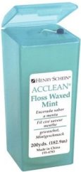 HS Acclean voskovaná zubní nit (mint), 182m