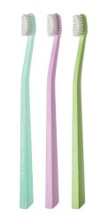 Swissdent Whitening zubní kartáčky VERBIER 3v1 Soft (tyrkysová, růžová, zelená), 3ks