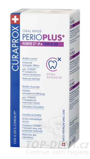 Curaprox Perio Plus+ Forte ústní voda (0,20% CHX), 200ml