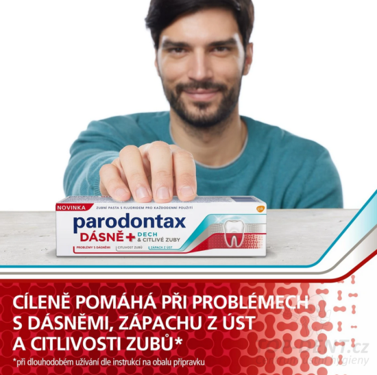 Parodontax Gum+Breath & Sensitivity zubní pasta, 75ml