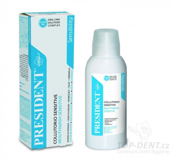 PresiDENT Sensitive ústní voda, 250 ml