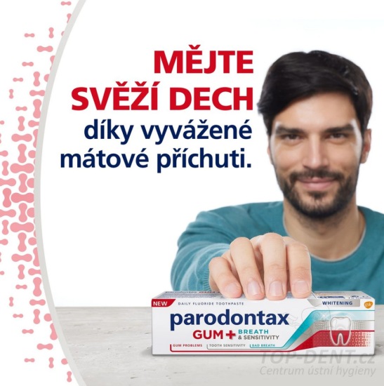 Parodontax Gum+Breath & Sensitivity Whitening zubná pasta, 75ml