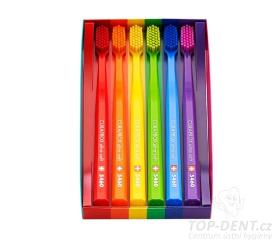 Curaprox CS 5460 zubní kartáček Ultra Soft RAINBOW, 6ks