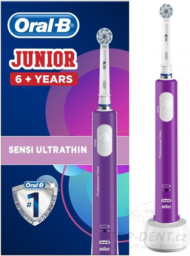 Oral-B Junior elektrický zubní kartáček Fialový