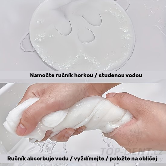 Obličejový ručník napařovací, 1 ks