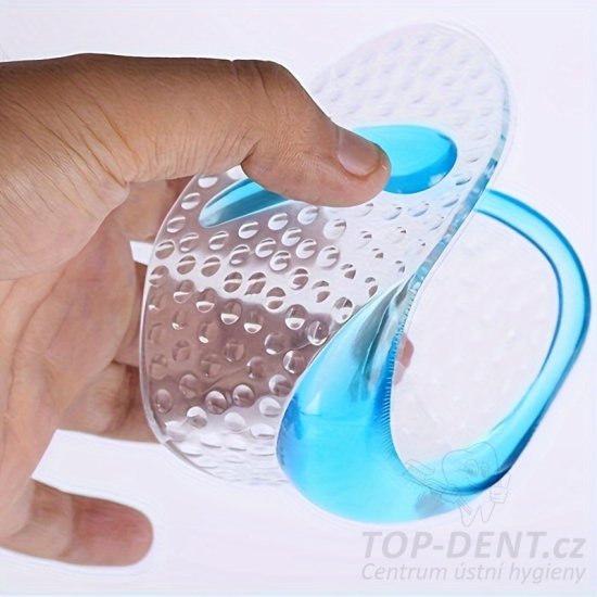 Gelové korekční vložky do bot, dámské (transparent +modrá), 2 ks