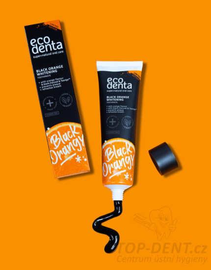 ECODENTA Black Orange bělící zubní pasta s černým uhlím, 100ml