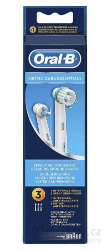 Oral-B OrthoCare Essentials náhradní hlavice, 3ks