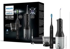 Philips Sonicare 9000 DiamondClean White + Power Flosser Black HX3886/43