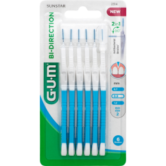 GUM Bi-direction mezizubní kartáčky ISO 2 (0,9mm), 6ks