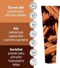 ECODENTA Black Cinnamon Whitening bělící zubní pasta s příchutí skořice, 100ml
