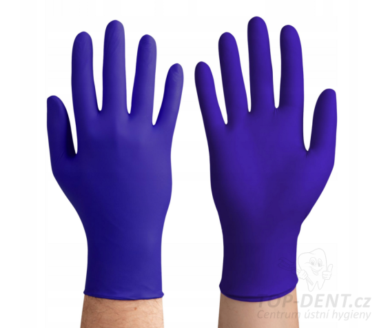 Zarys easyCARE FLEX nitrilové rukavice S (6-7) kobaltová modř, 100ks