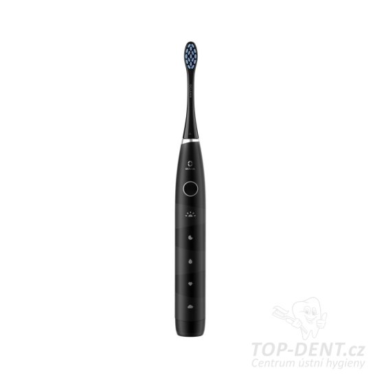 Oclean Flow S Black sonický zubní kartáček černý + 3x hlavice