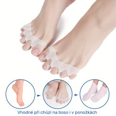 Gelový oddělovač prstů (béžový), 2 ks