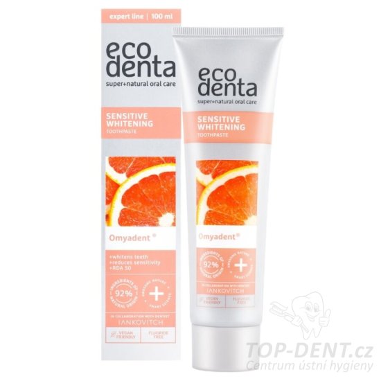 Ecodenta Omyadent Sensitive Whitening pre citlivé zuby s bieliacim účinkom, 100ml