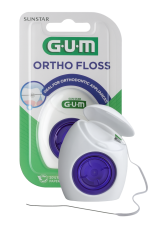 GUM Ortho Floss zubná niť na čistenie strojčeka, 50 ks